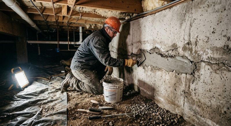 Cracked Foundation Repair in Concord, MA