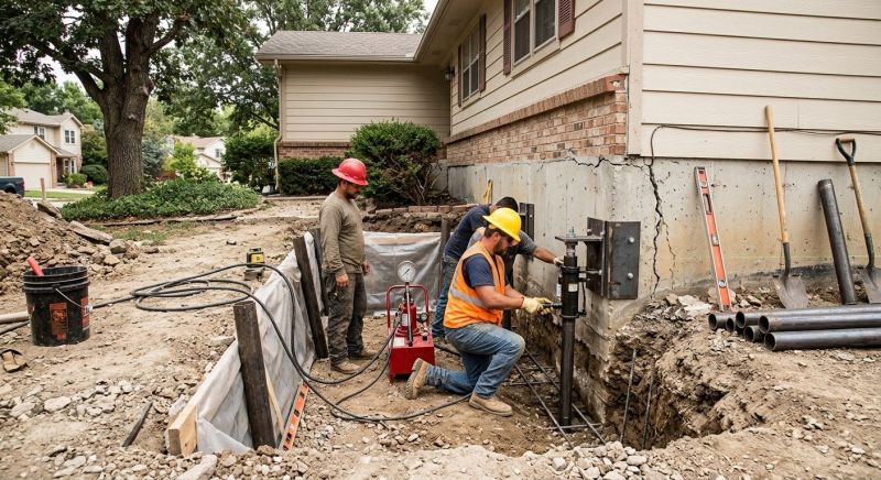 Cracked Foundation Repair in Malden, MA