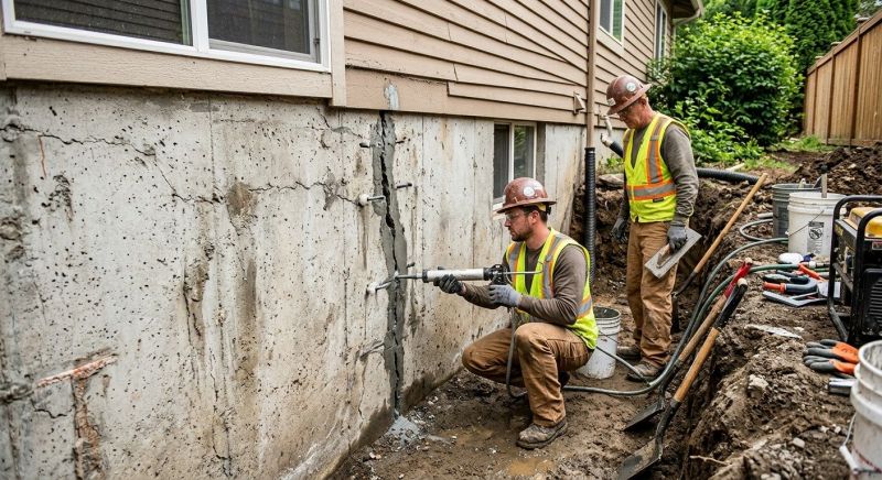 Cracked Foundation Repair in Nashua, NH
