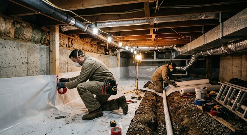 Crawl Space Leveling in Lowell, MA