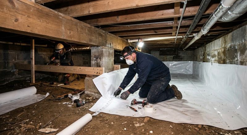 Crawl Space Leveling in Lowell, MA