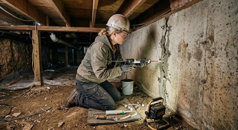 Crawlspace Foundation Repair in Lynn, MA