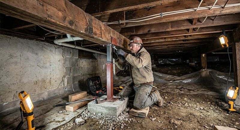 Crawlspace Foundation Repair in Malden, MA