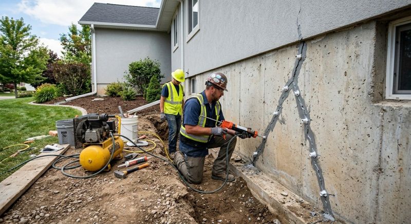 Foundation Crack Repair in Middleton, MA