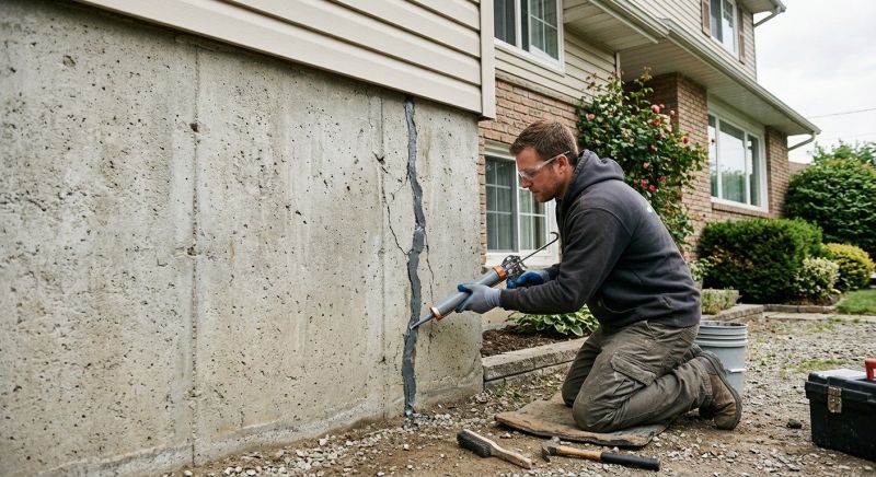 Foundation Crack Sealing in Lowell, MA