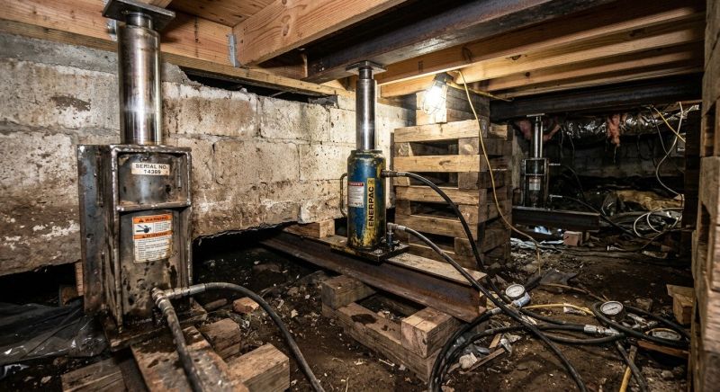 Foundation Jacking in Carlisle, MA