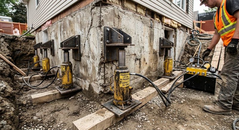 Foundation Jacking in Clinton, MA