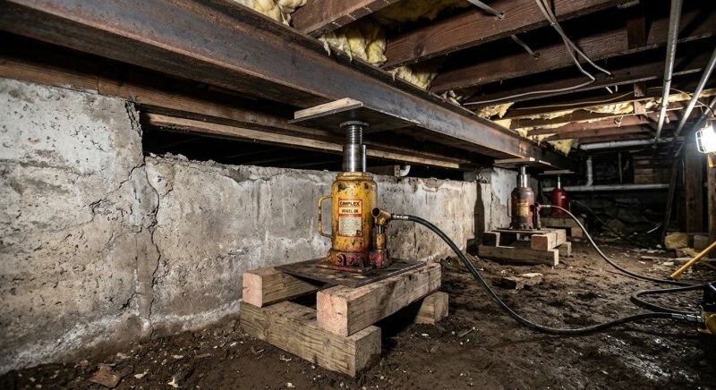 Foundation Jacking in Lincoln, MA