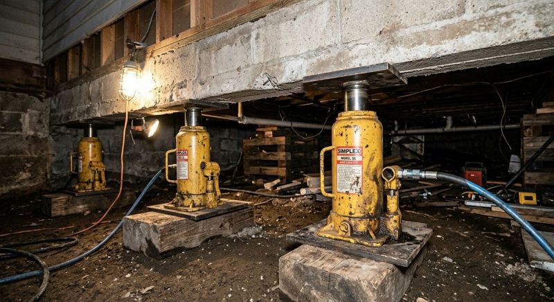 Foundation Jacking in Lunenburg, MA