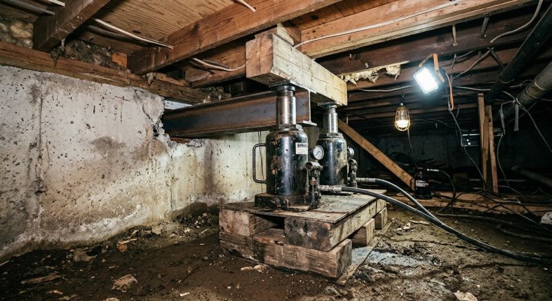 Foundation Jacking in Needham, MA