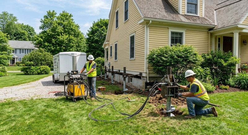 Foundation Lifting in Arlington, MA