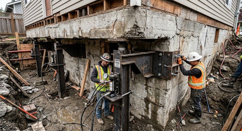 Foundation Lifting in Carlisle, MA