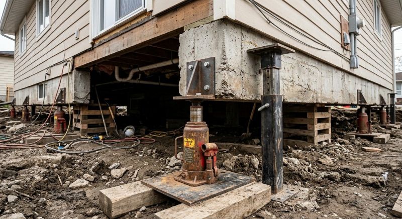 Foundation Lifting in Middlesex County, MA