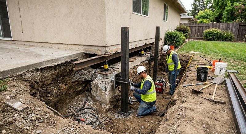Foundation Pier Repair in Lowell, MA