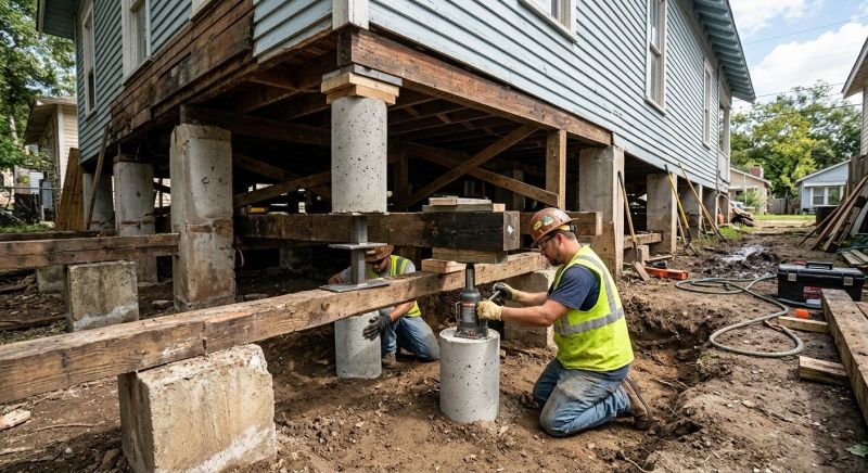 Foundation Pier Repair in Lowell, MA