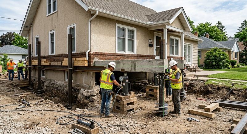 Foundation Releveling in Lowell, MA