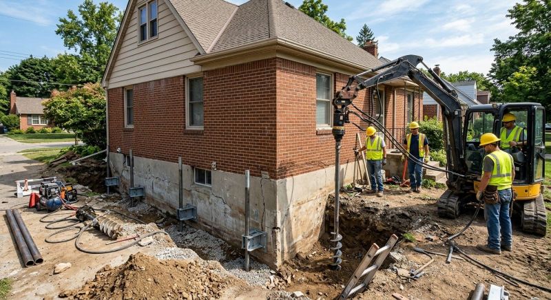 Foundation Stabilizing in Dracut, MA