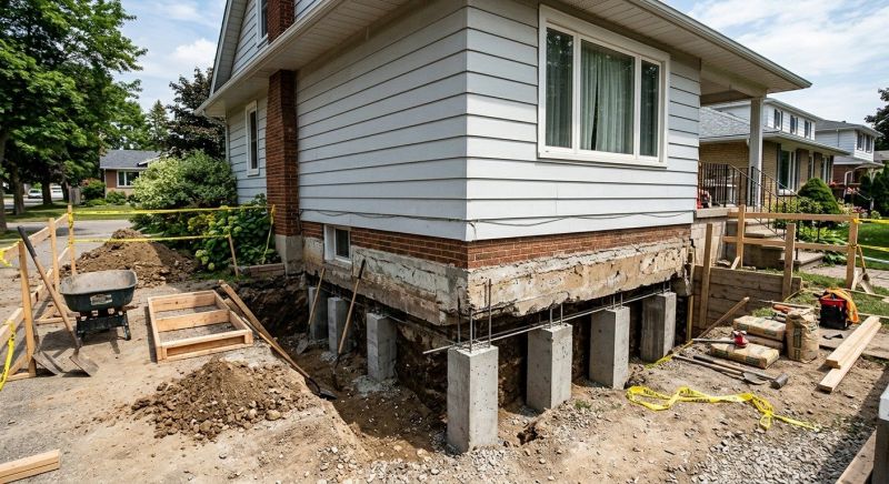 Foundation Underpinning in Lowell, MA