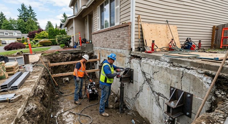 Home Foundation Repair in Arlington, MA