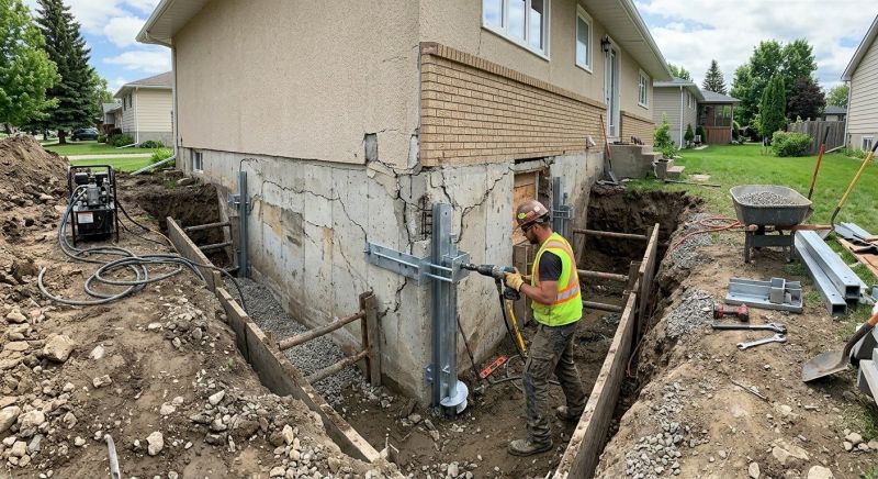 House Foundation Repair in Milford, NH
