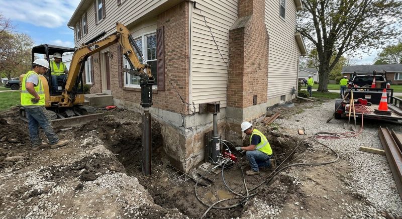 Sinking Foundation Repair in Derry, NH