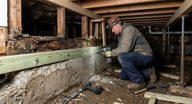 Sinking Foundation Repair in Leominster, MA