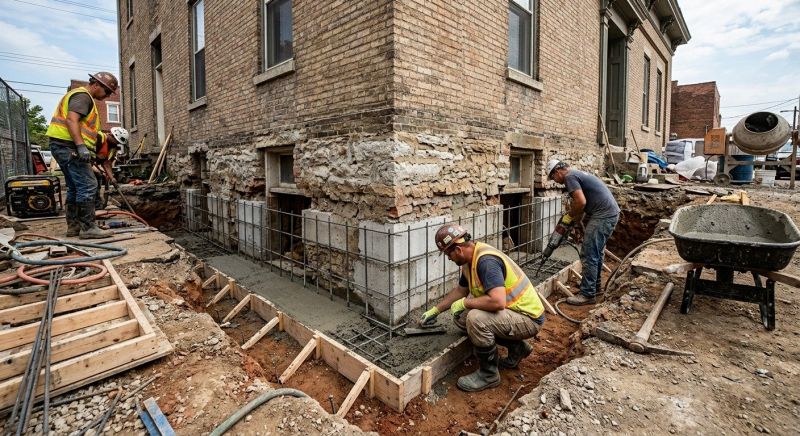Underpinning Repair in Lowell, MA