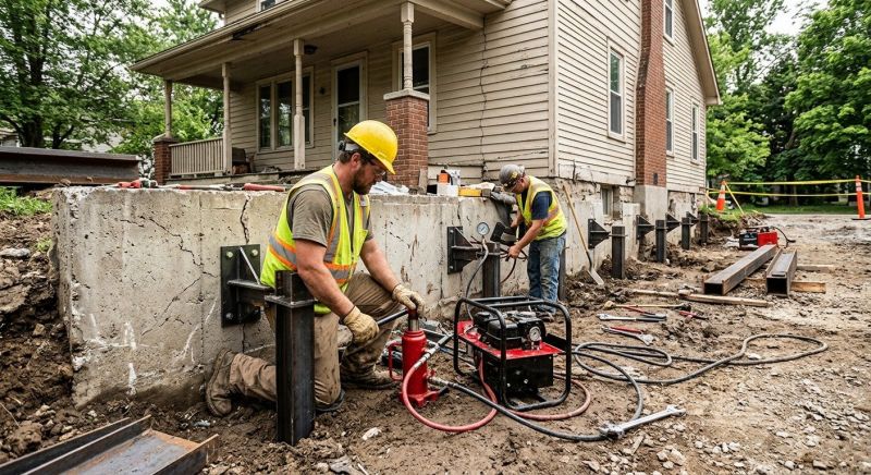 Foundation Stabilizing in North Reading, MA